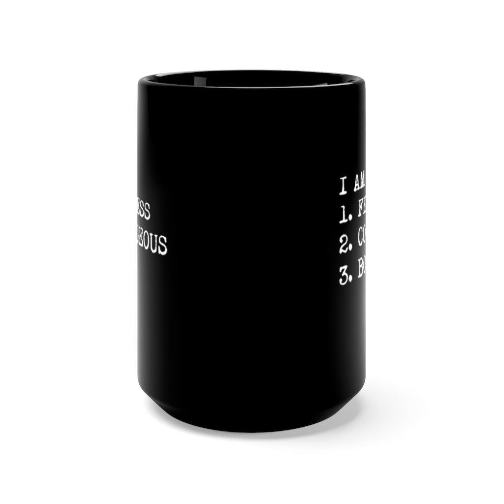 I AM, Black Mug 15oz - Image 2