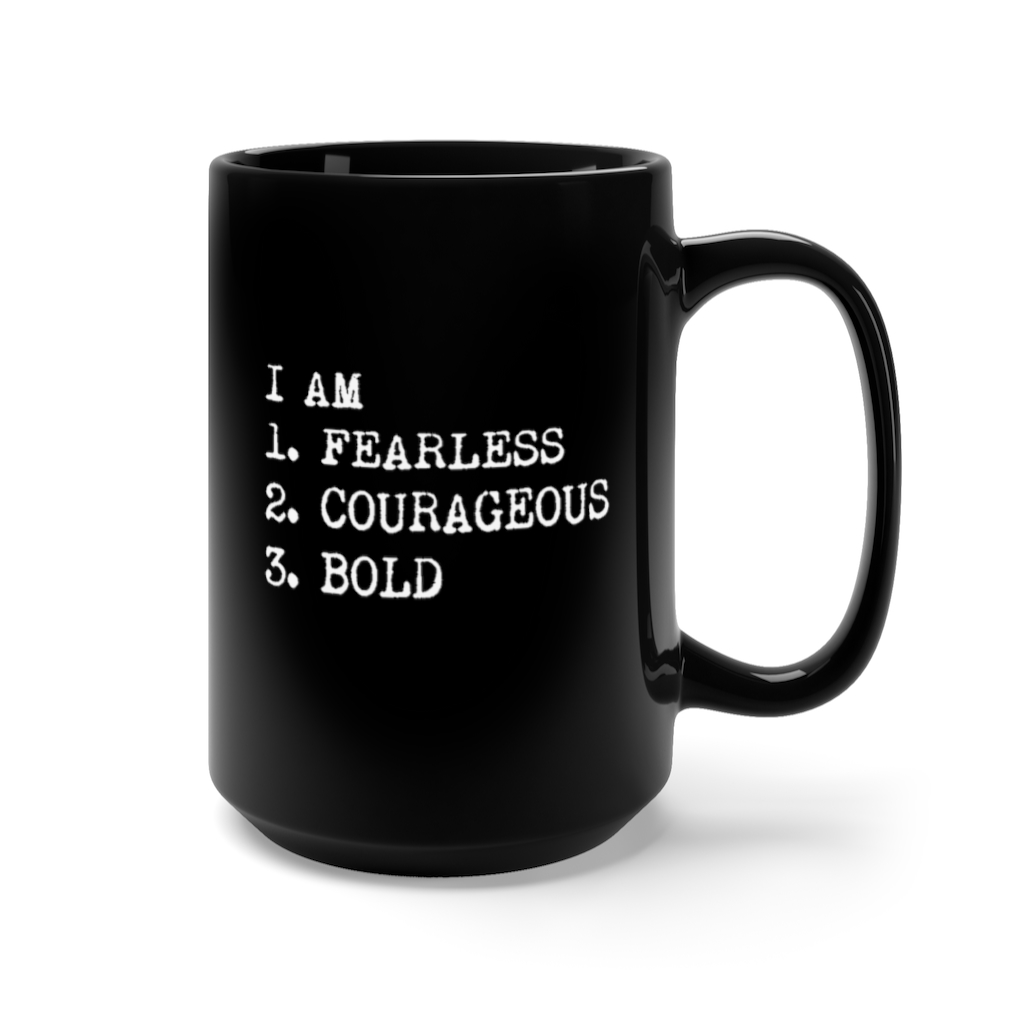 I AM, Black Mug 15oz - Image 3