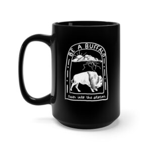 Buffalo, Black Mug 15oz