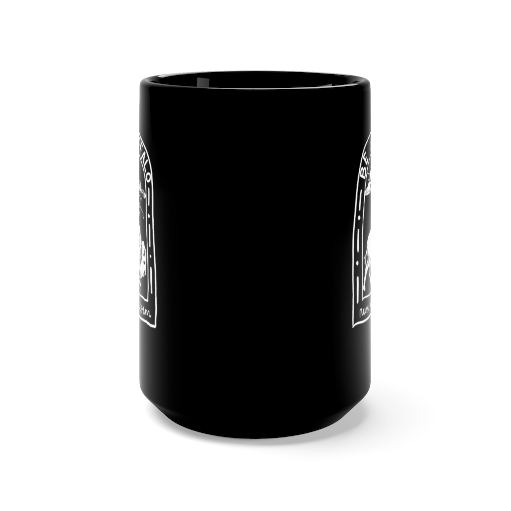 Buffalo, Black Mug 15oz - Image 2