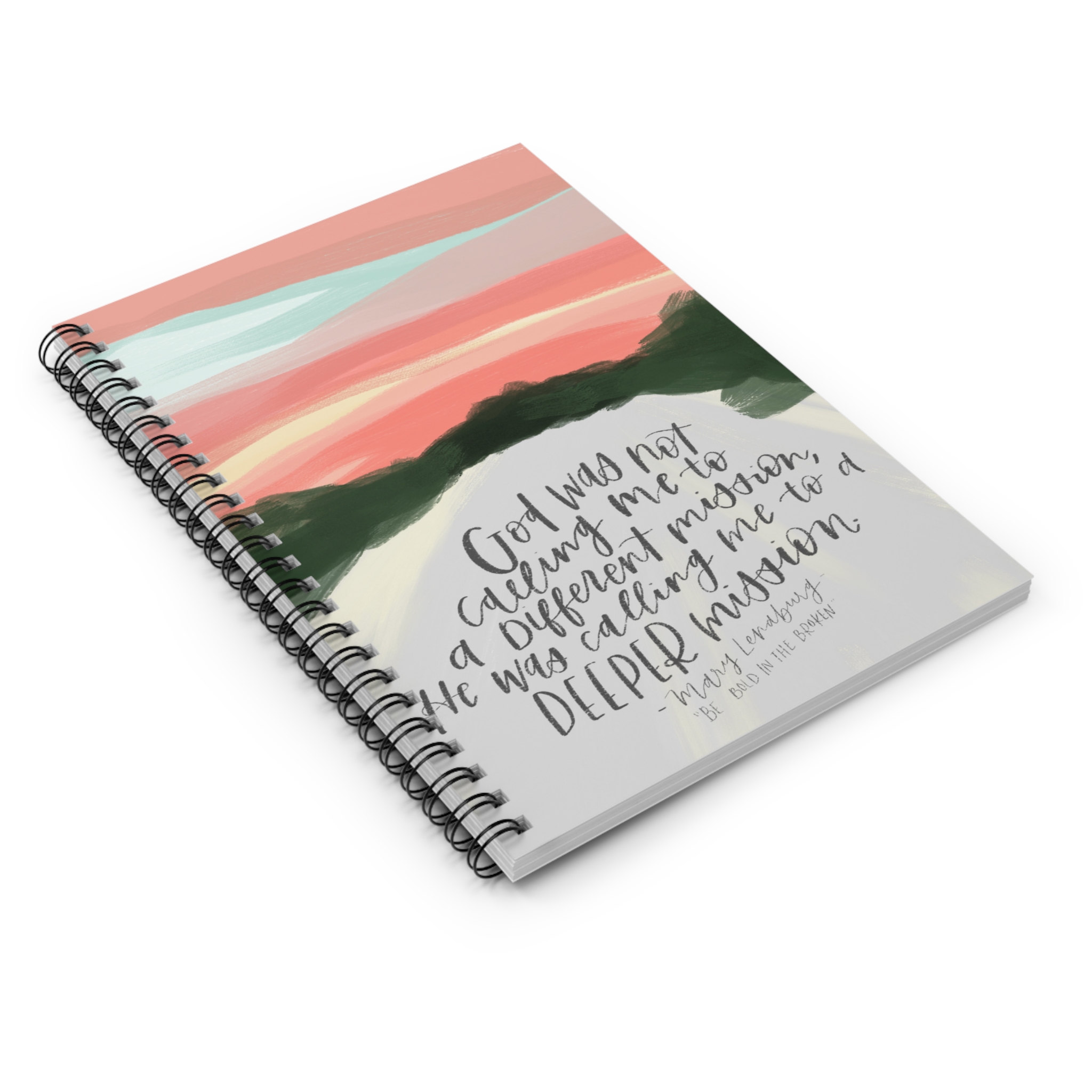 Sunset Spiral Notebook - Ruled Line - Image 3
