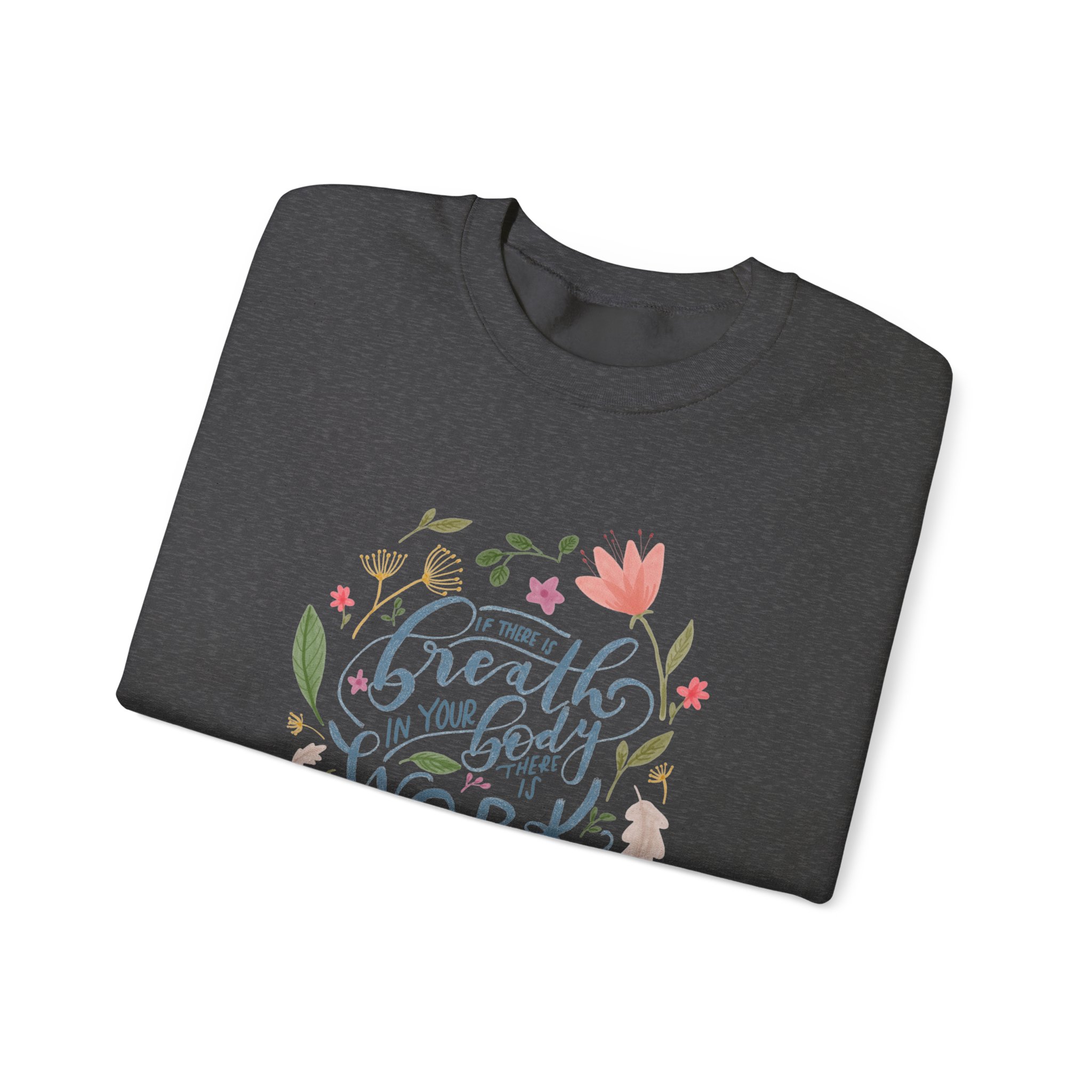 Breath in Your Body Unisex Heavy Blend™ Crewneck Sweatshirt - Image 7