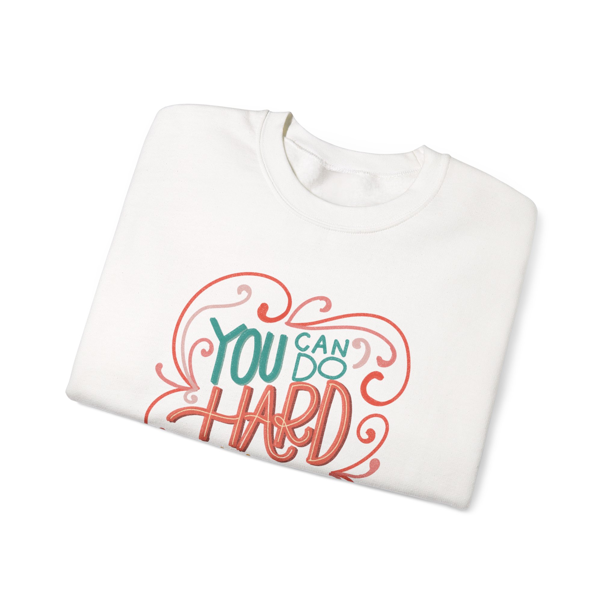 You Can Do Hard Things Unisex Heavy Blend™ Crewneck Sweatshirt - Image 3