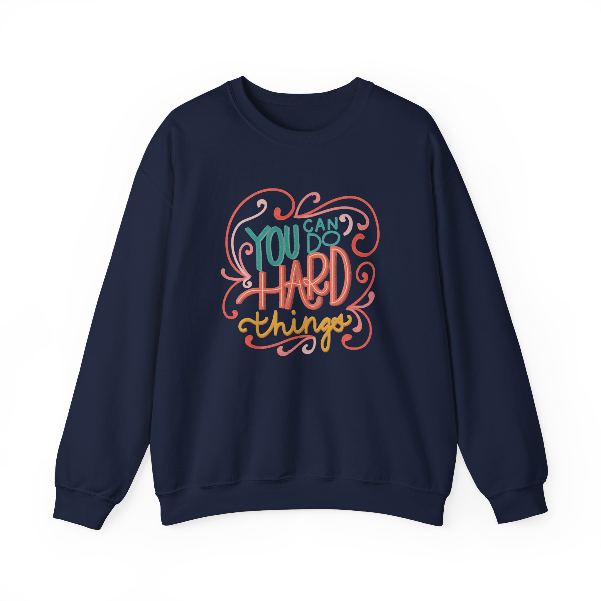 You Can Do Hard Things Unisex Heavy Blend™ Crewneck Sweatshirt - Image 9
