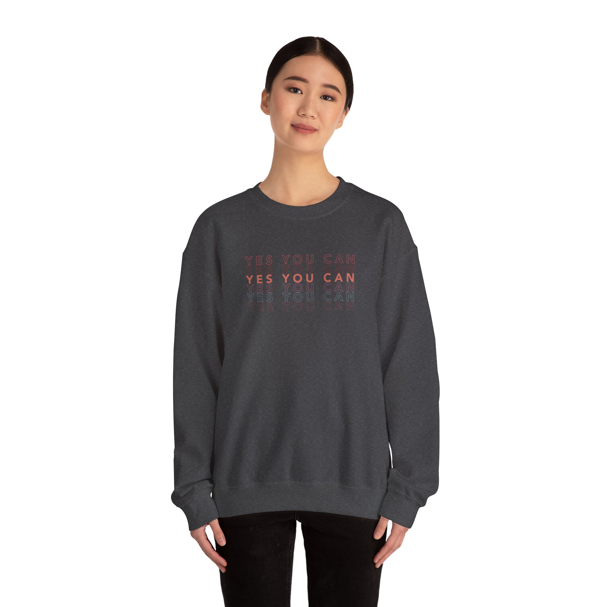 Yes You Can Unisex Heavy Blend™ Crewneck Sweatshirt - Image 8