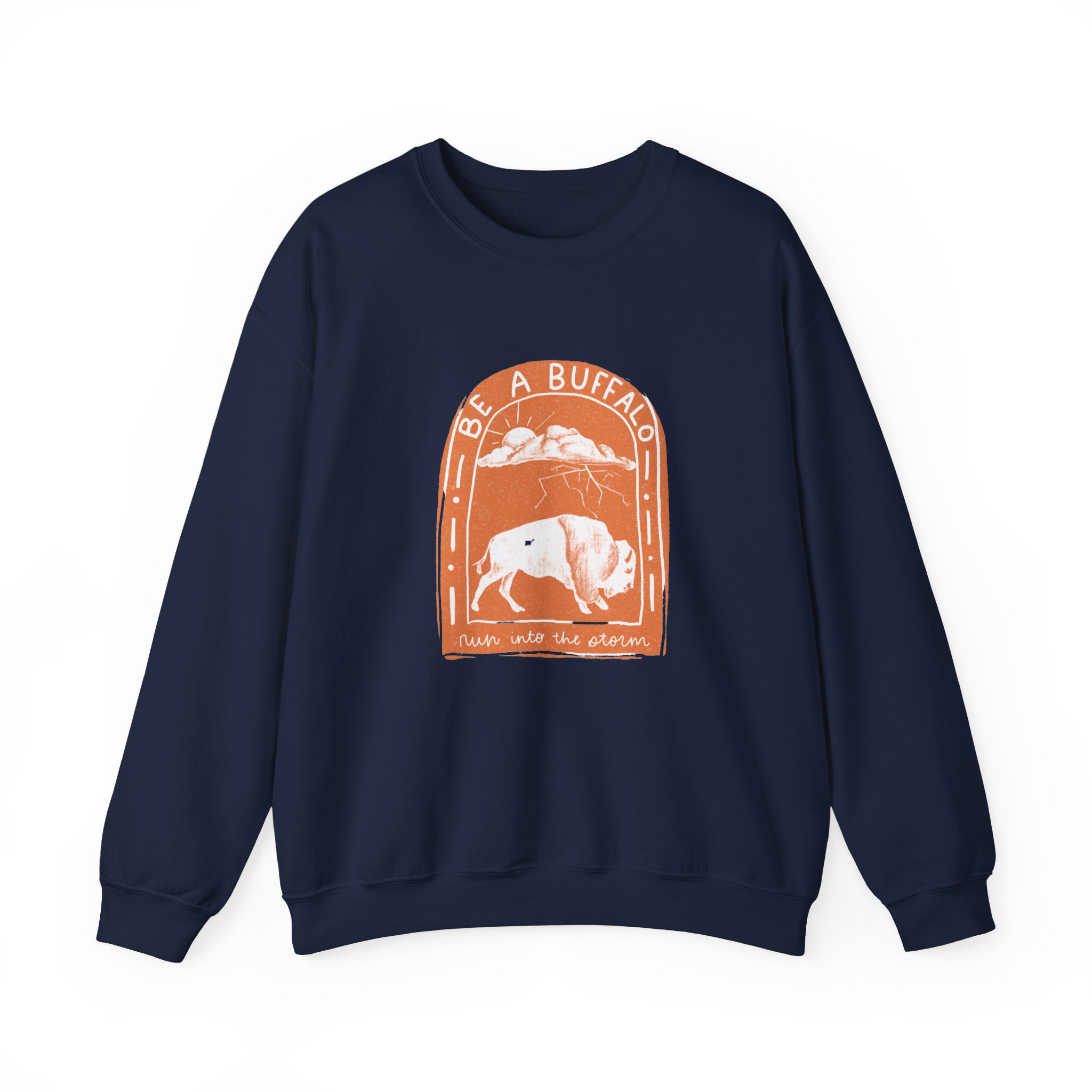 Be a Buffalo Unisex Heavy Blend™ Crewneck Sweatshirt - Image 9