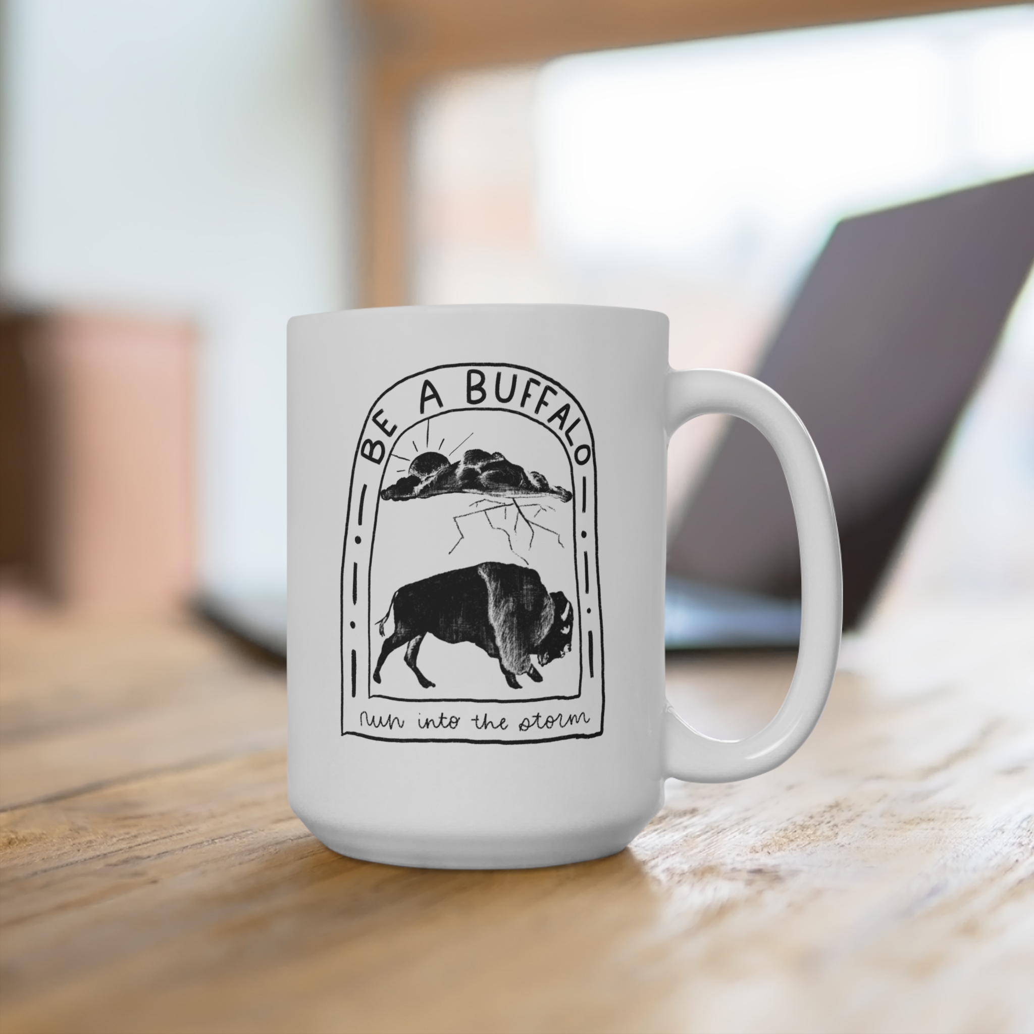 Black Buffalo Mug 15oz - Image 4