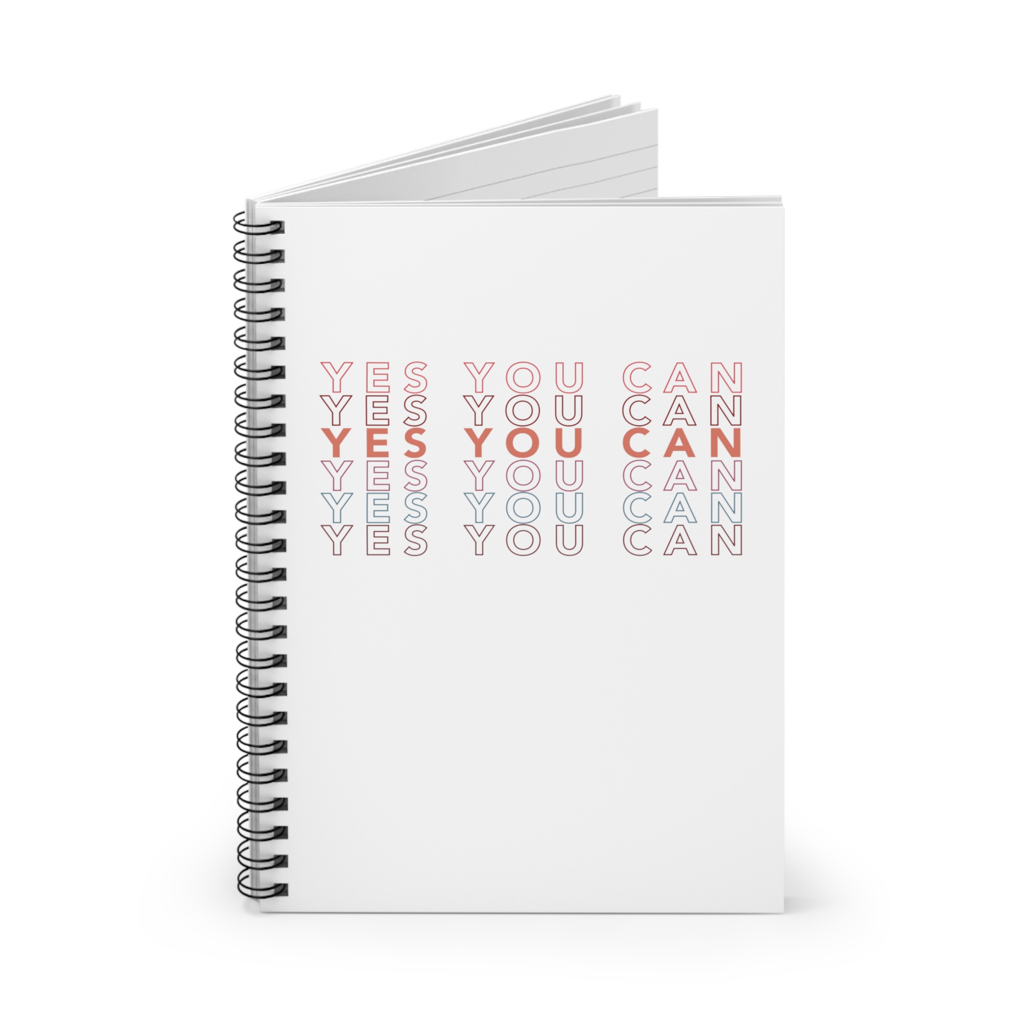 Yes You Can Spiral Notebook - Ruled Line - Image 2