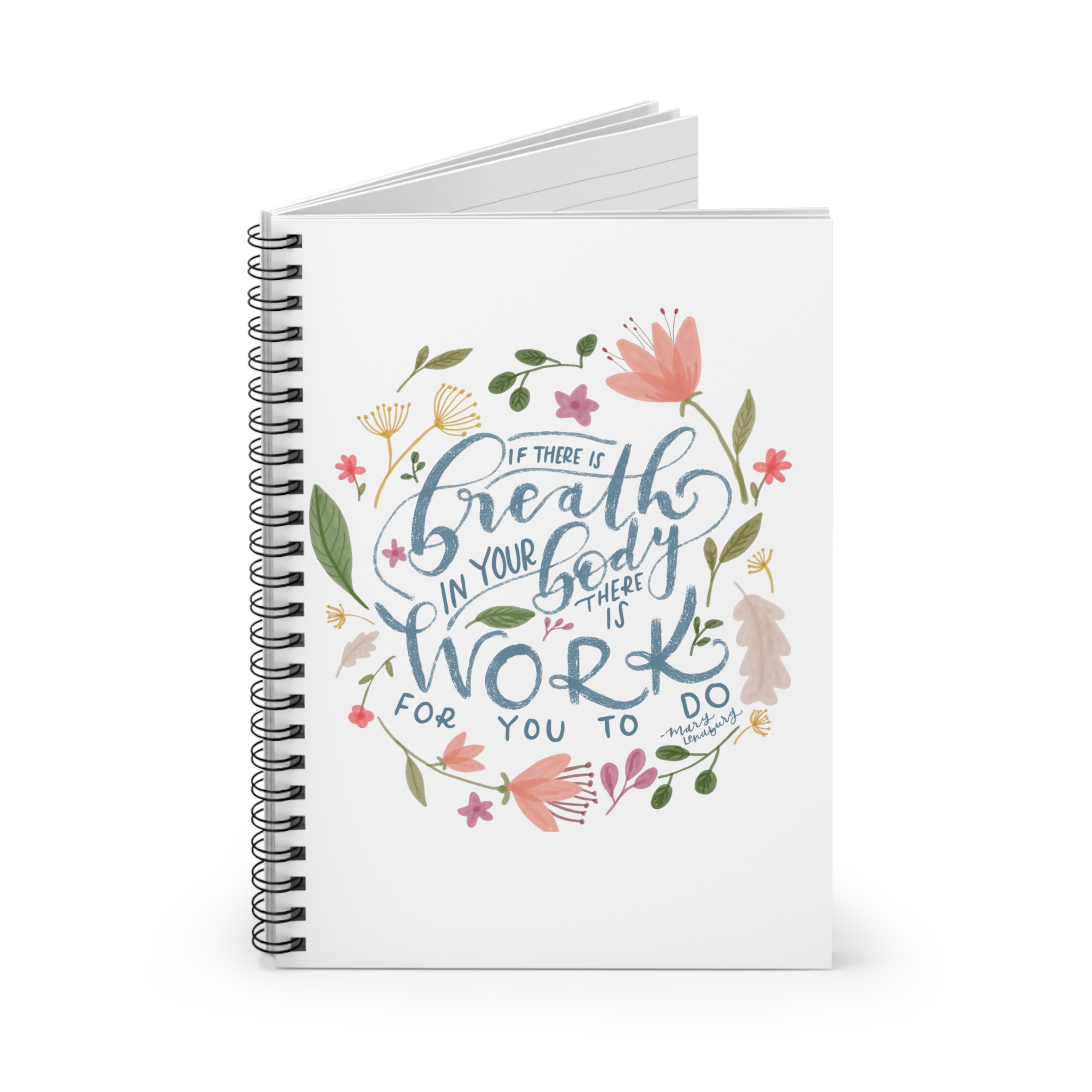Breath in Your Body Spiral Notebook - Ruled Line - Image 2