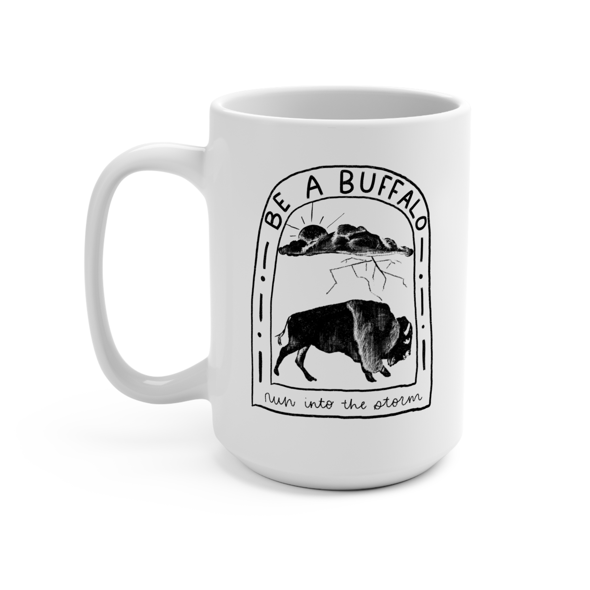 Black Buffalo Mug 15oz - Image 3