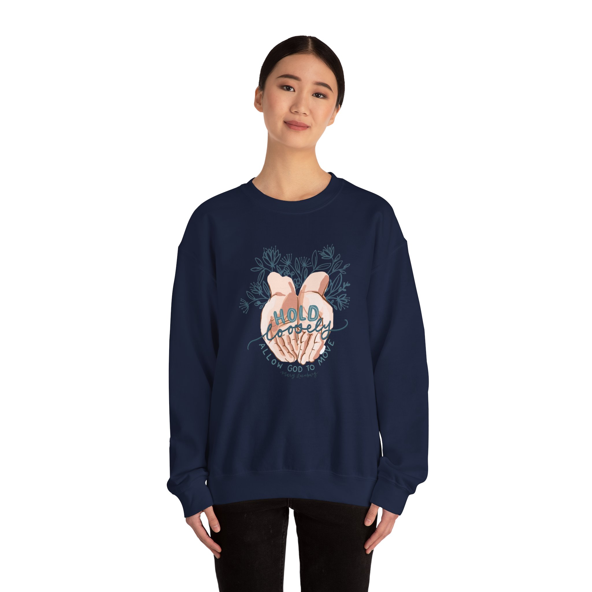 Hold Loosely Unisex Heavy Blend™ Crewneck Sweatshirt - Image 12