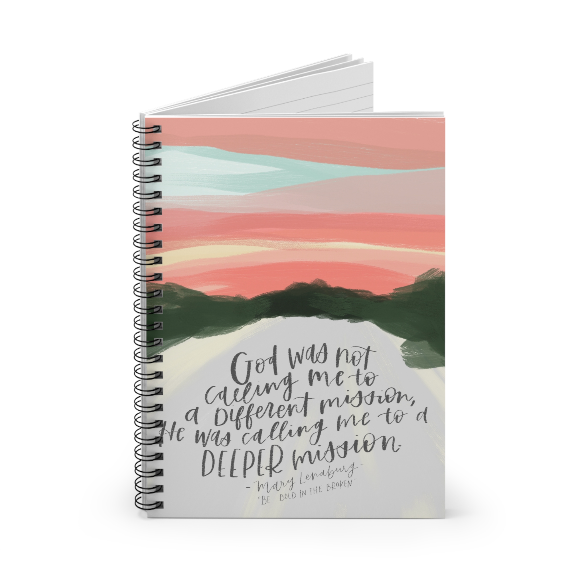 Sunset Spiral Notebook - Ruled Line - Image 2