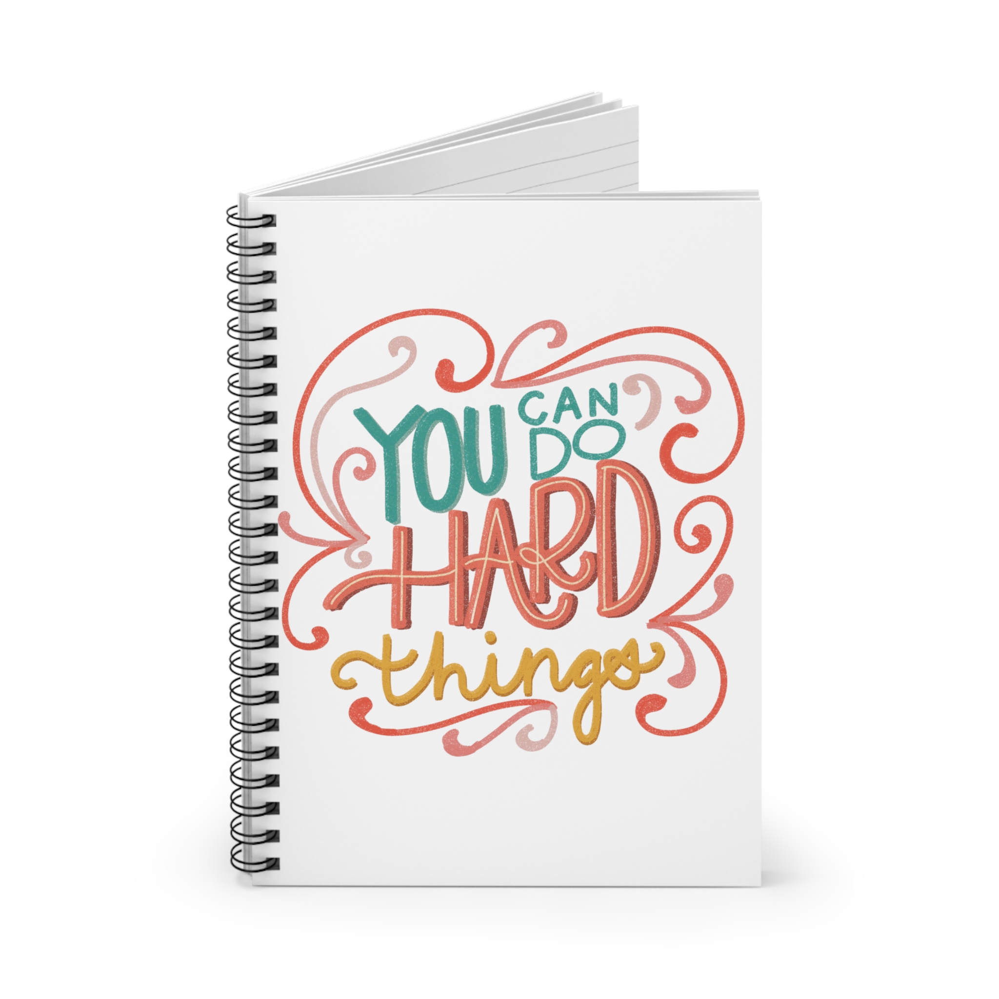 You Can Do Hard Things Spiral Notebook - Ruled Line - Image 2
