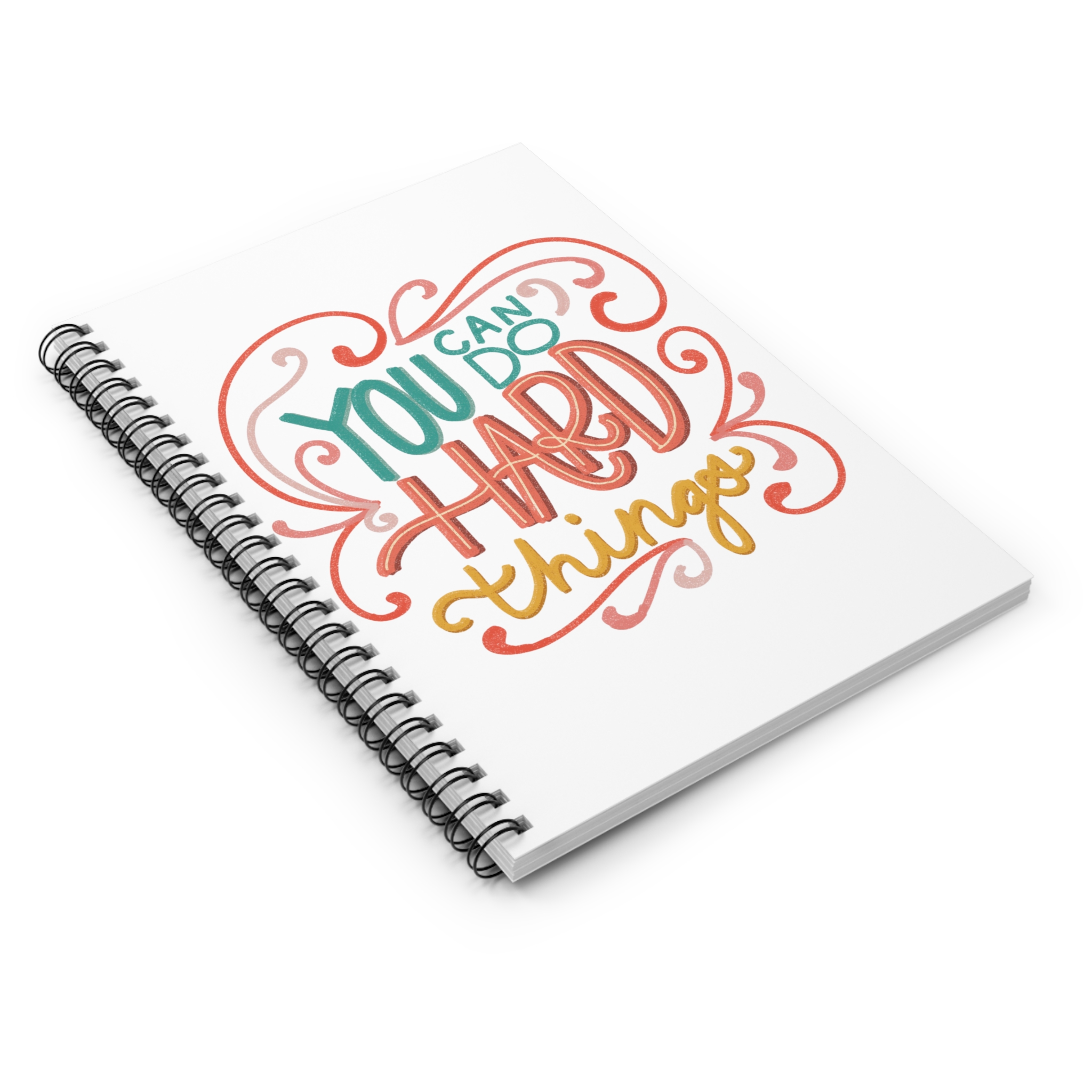 You Can Do Hard Things Spiral Notebook - Ruled Line - Image 3