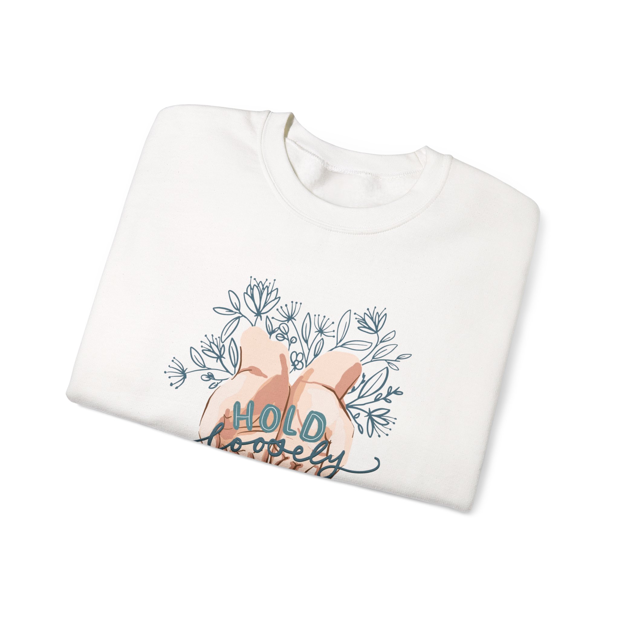 Hold Loosely Unisex Heavy Blend™ Crewneck Sweatshirt - Image 3