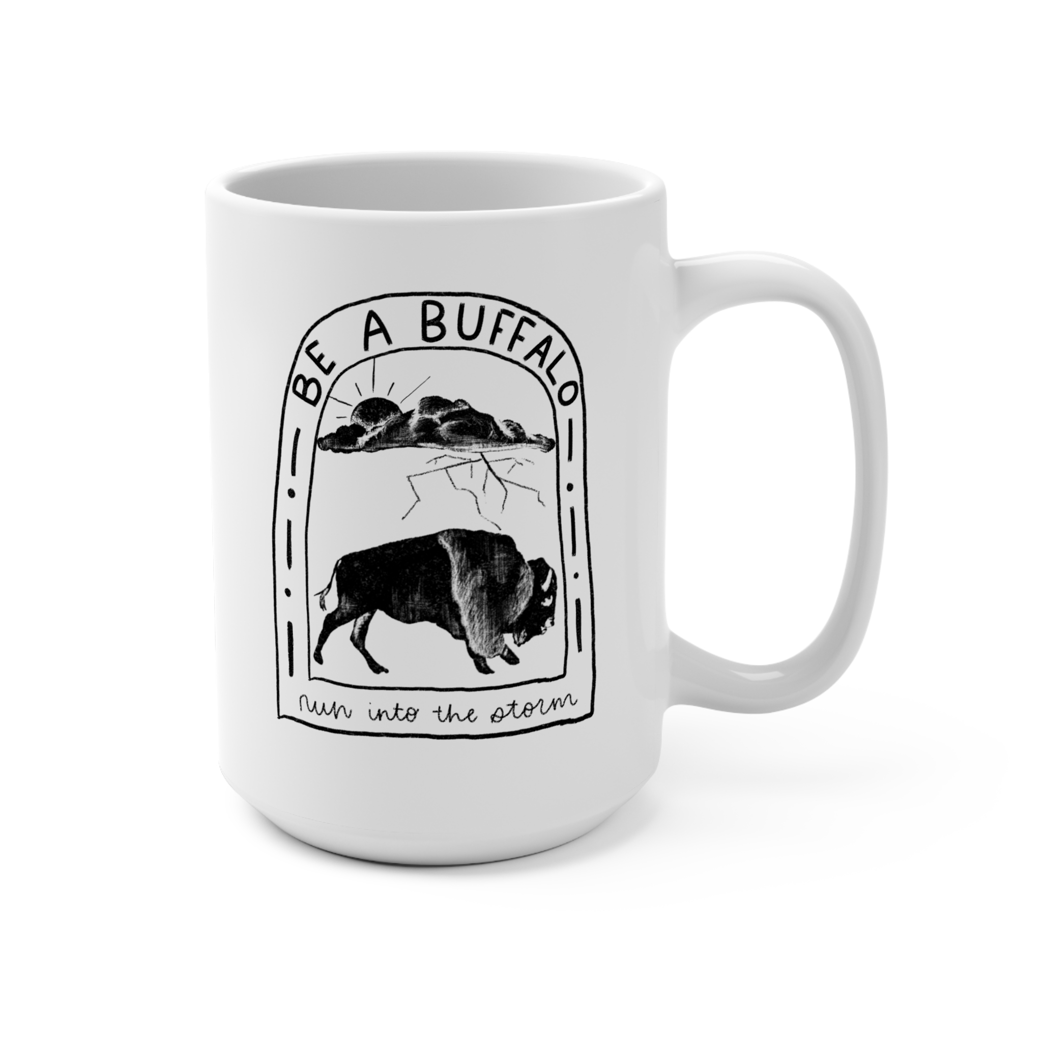 Black Buffalo Mug 15oz - Image 2