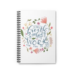 Breath in Your Body Spiral Notebook - Ruled Line
