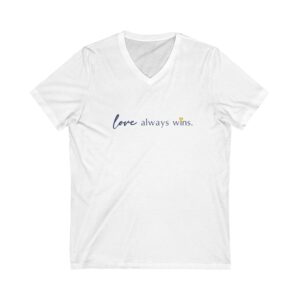 Love Always Wins V-Neck Tee