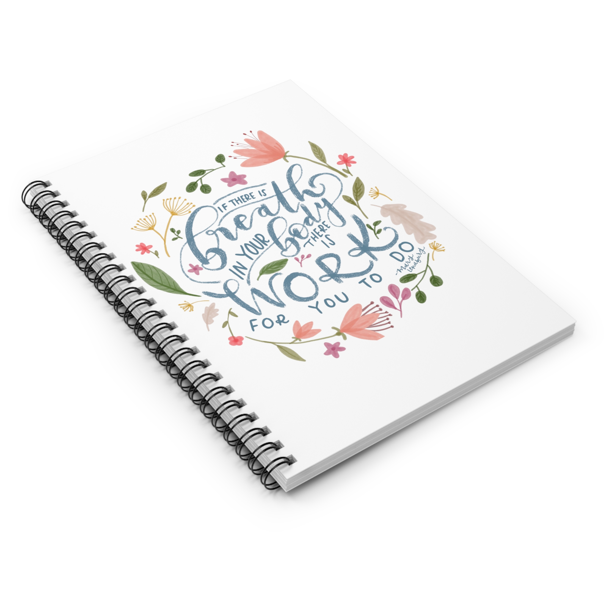 Breath in Your Body Spiral Notebook - Ruled Line - Image 3