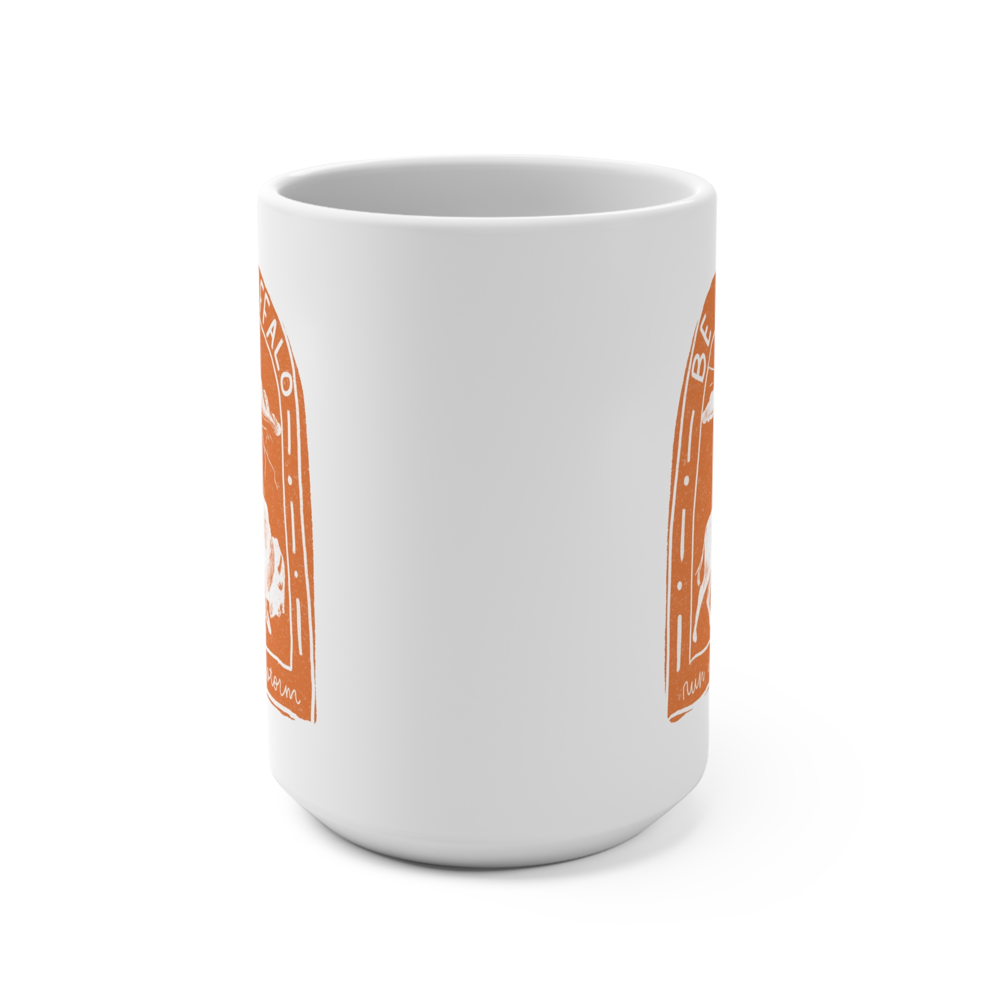 Orange Buffalo Mug 15oz