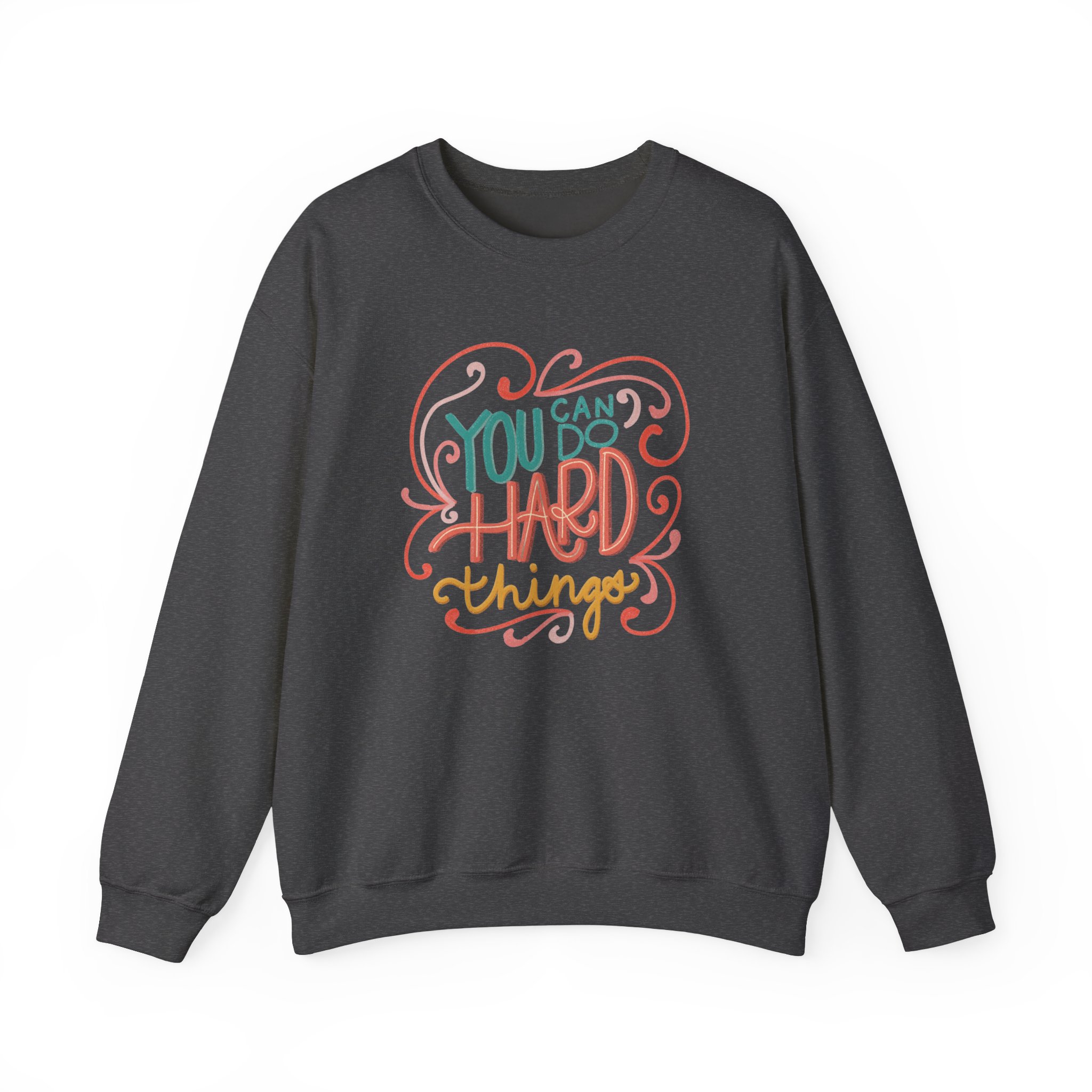You Can Do Hard Things Unisex Heavy Blend™ Crewneck Sweatshirt - Image 5
