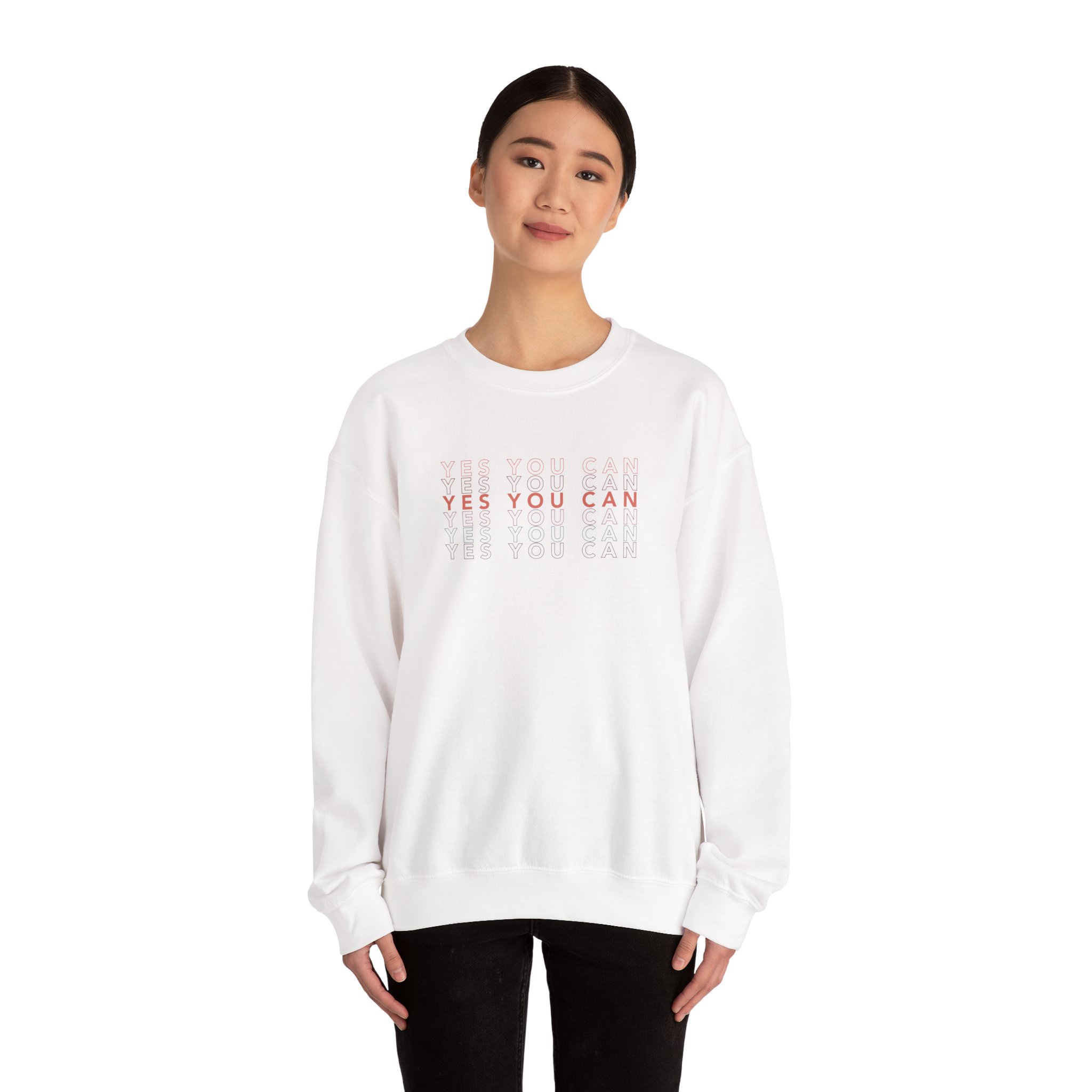 Yes You Can Unisex Heavy Blend™ Crewneck Sweatshirt - Image 4