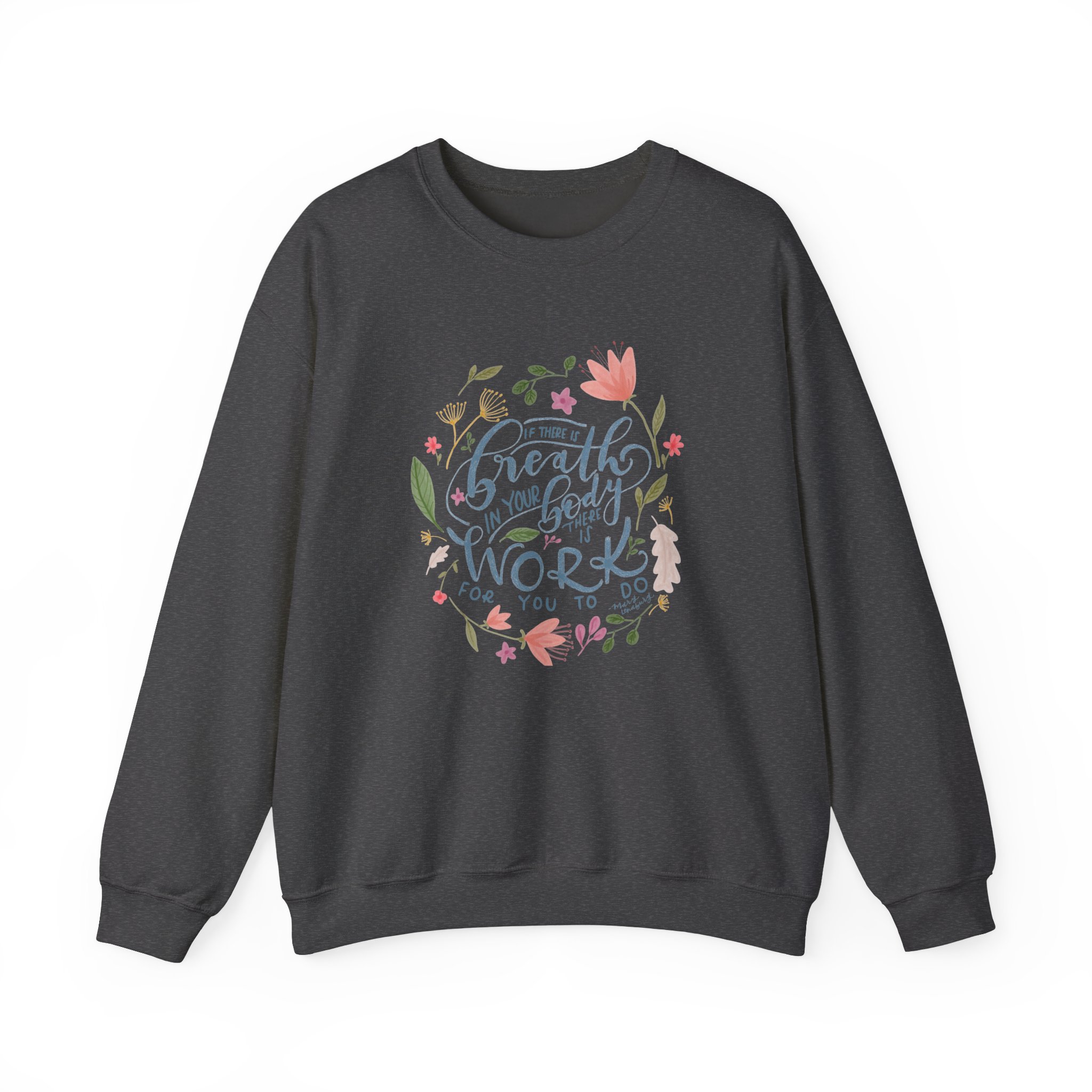 Breath in Your Body Unisex Heavy Blend™ Crewneck Sweatshirt - Image 5