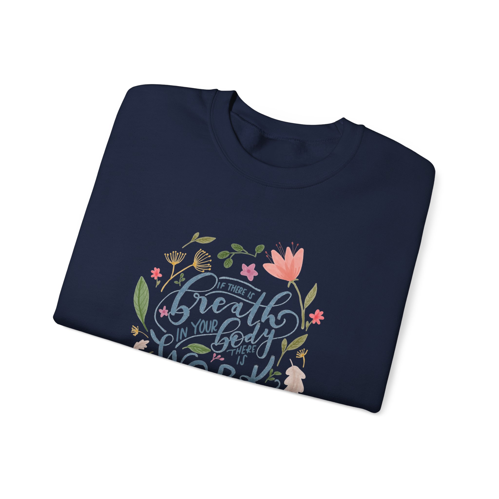 Breath in Your Body Unisex Heavy Blend™ Crewneck Sweatshirt - Image 11